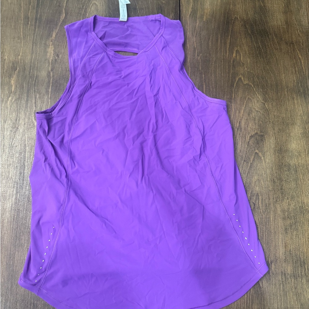 Lululemon Athletica Purple Asymmetrical Tank Top